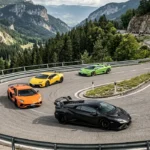 Driving a Lamborghini